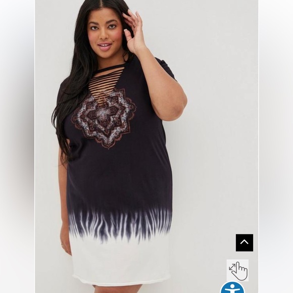 Mini Cotton Tee Shirt Dress - Picture 1 of 4